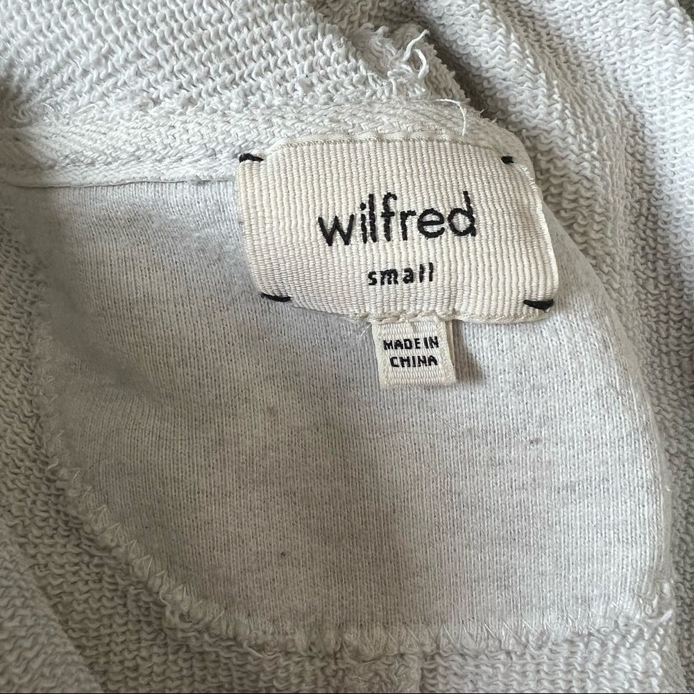 Aritzia Wilfred Roussea Zip Up Cardigan Sweater Ivory Cream Shawl Collar - Picture 16 of 16